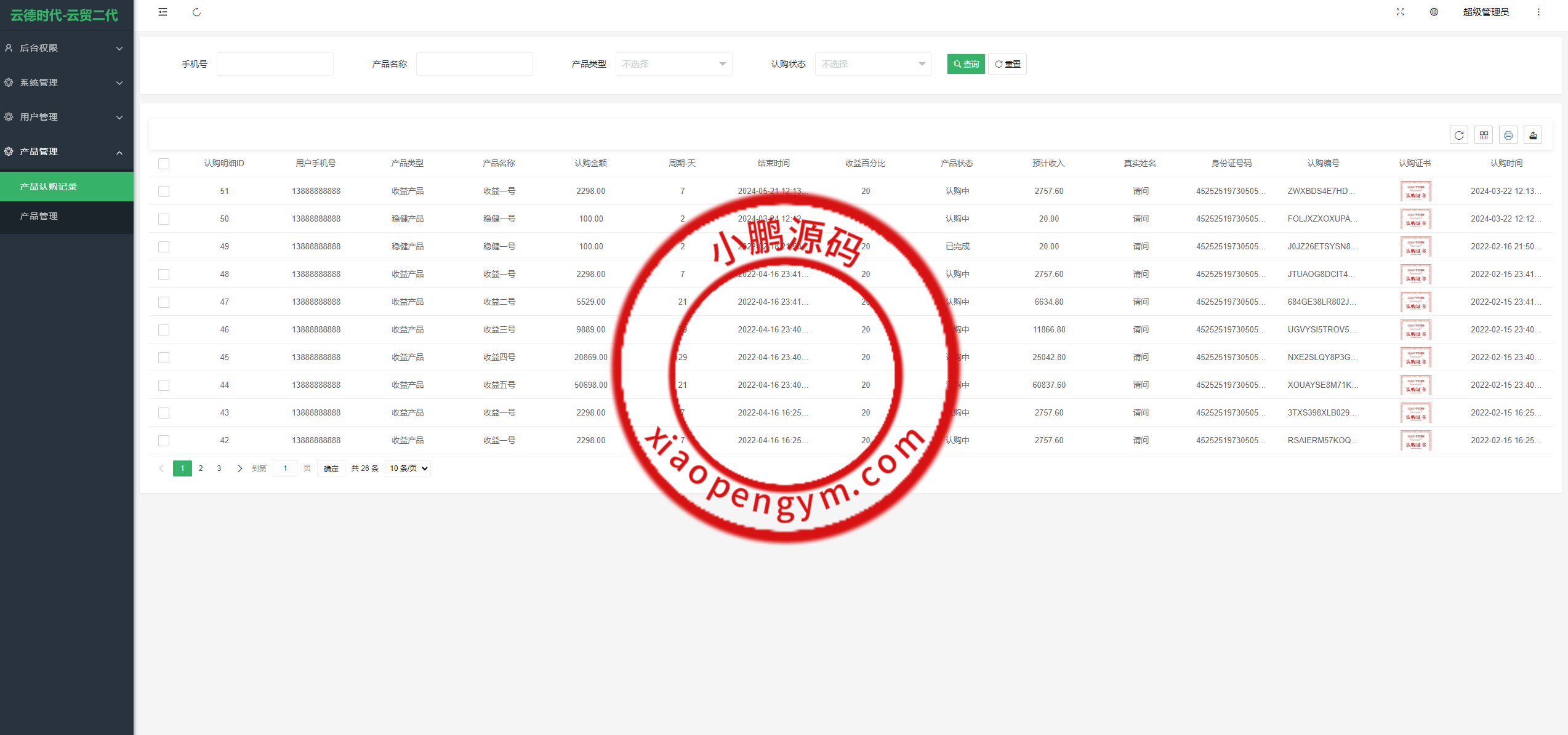 新版UI投资认购理财系统/投资众筹源码/前端uniapp